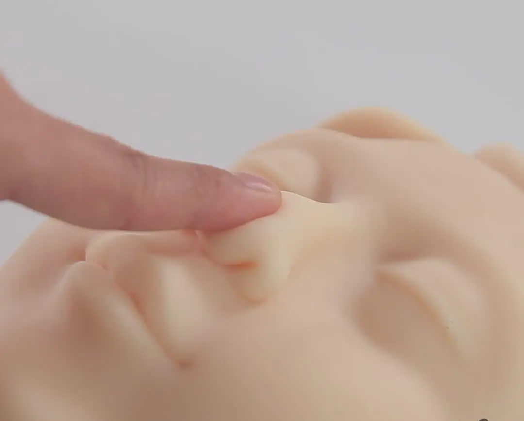 Silicone Head Injection Training Model Facial Injection Training Model Medical Science Anatomical Model 54*27*25CM BR-SP06 1.2kg