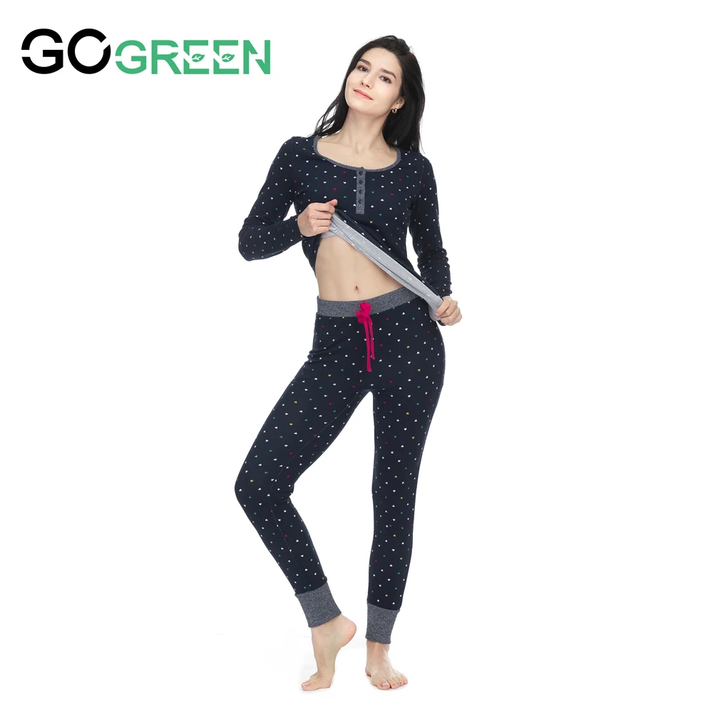 Sweat-absorbing Long Sleeve Comfortable Fleece Pajamas Set For Woman