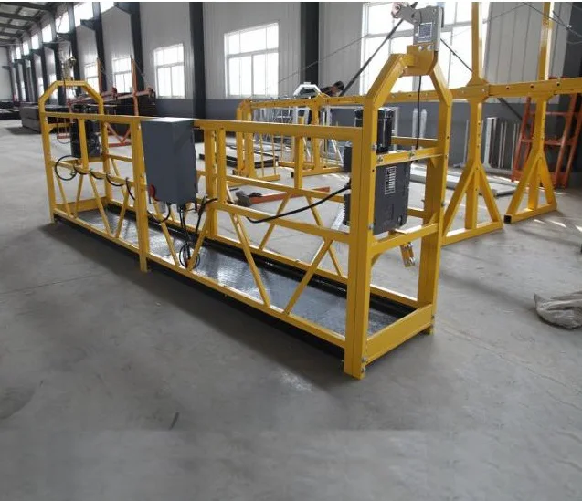High rise operation ZLP 630 rope suspended construction platform gondola