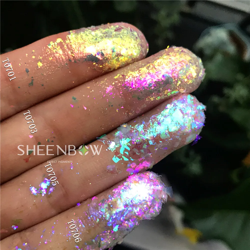 Wholesale Chameleon Loose Eyeshadow Glitter 7 Colors Private Label Loose Duochrome Pigment Eyeshadow