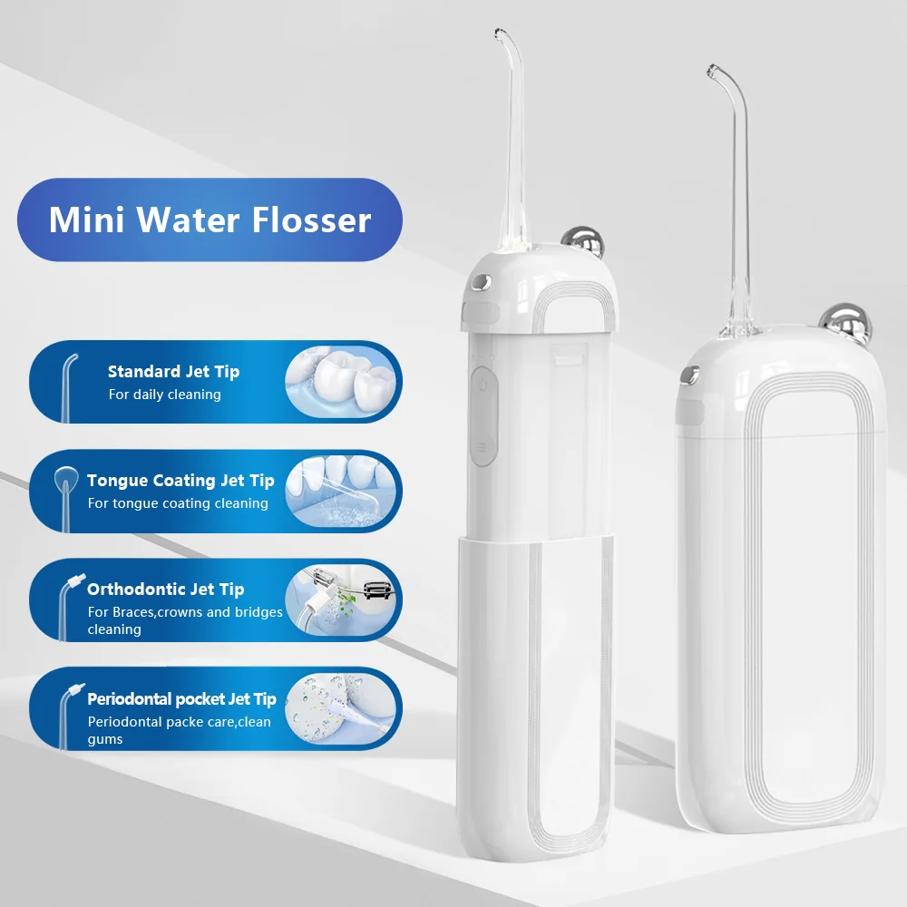 2023 Christmas gift mini portable color custom logo water flosser oral irrigator for lovers & children use