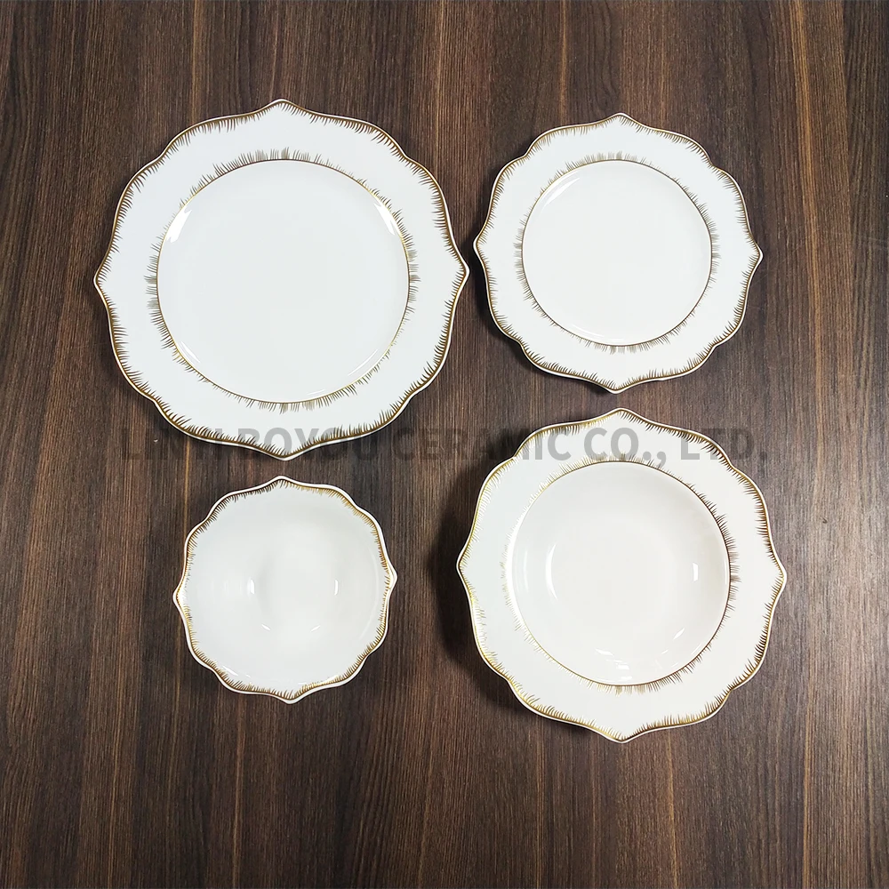24 pieces ceramic dinnerware set Ceramic Tableware factory supply accept customize design