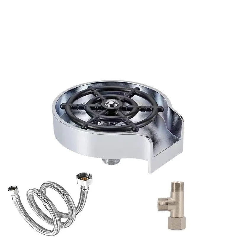 Pressure Kitchen Cup Washer Automatic Abs Plastic Glass Rinser For Home Bar Wash Cup Bottle Cleaning Tool