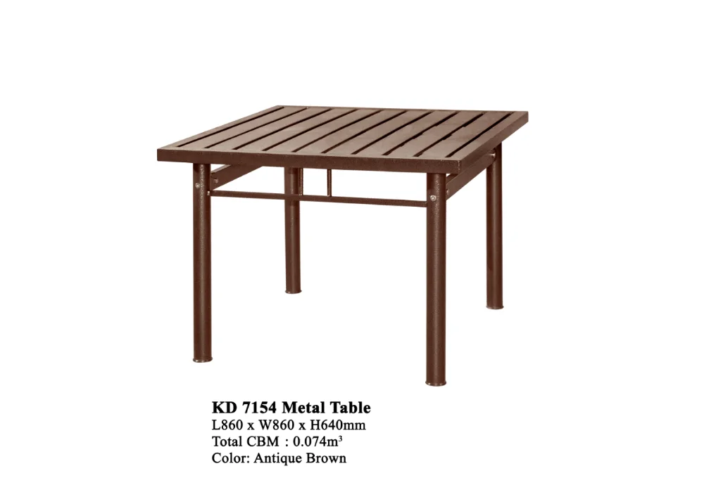 Factory Sale Outdoor Patio Garden Furniture Table and Chair Set KD-7154 Four Chairs One Table