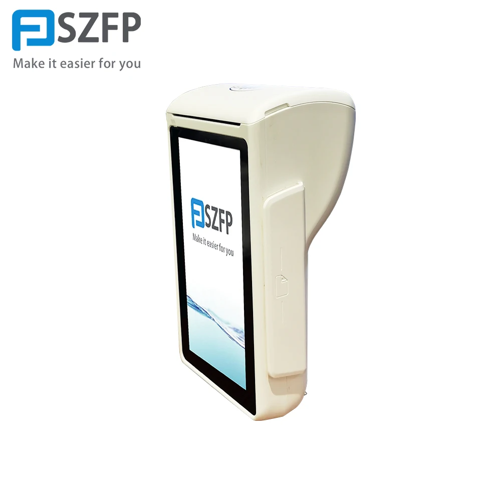 FP9800 Mobile Android POS system terminal touch screen with thermal printer machine