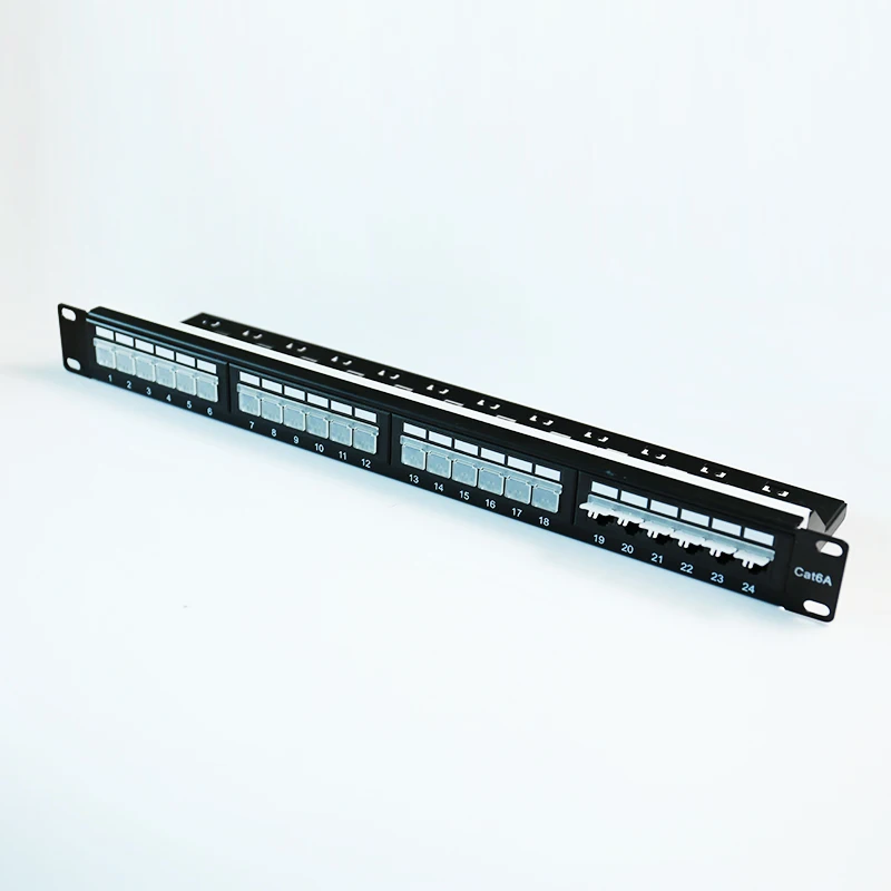 110/Krone type idc/Dual cat6a  24 ports patch panel
