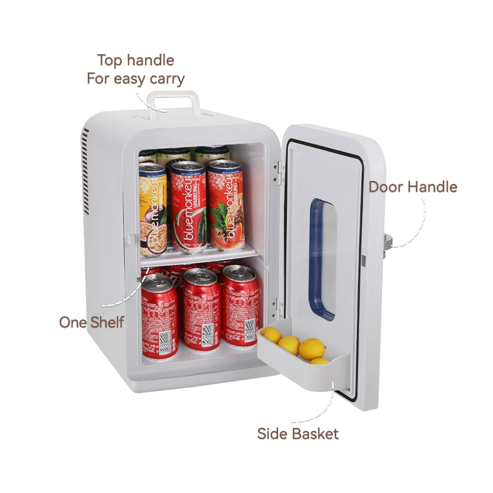 home office car fridge 15L cool hot 12V AC 230V DC12V