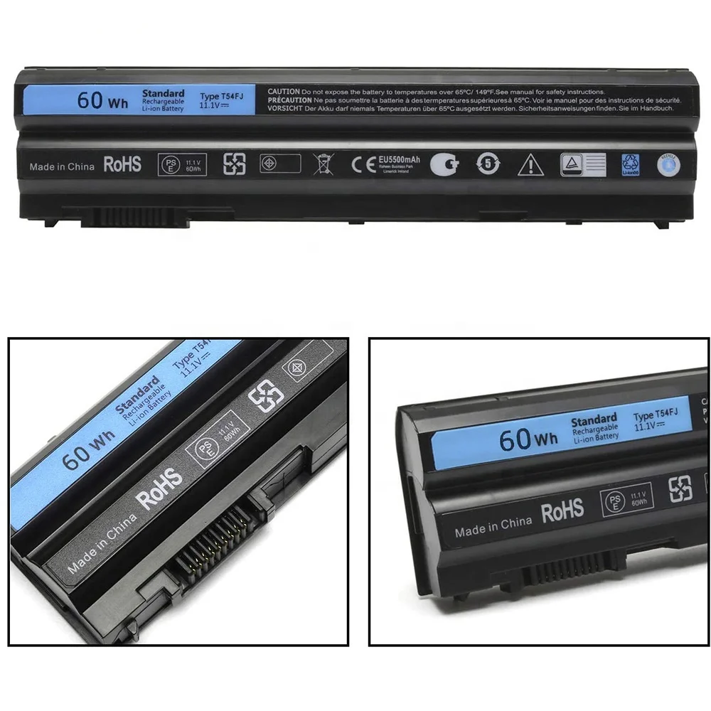 60Wh T54FJ 8858X M5Y0X E6420 E6430 Laptop Battery For Dell Latitude E5420 E5430 E5520 E5530 E6530 E6520 3650 3460 E6420 ATG XFR