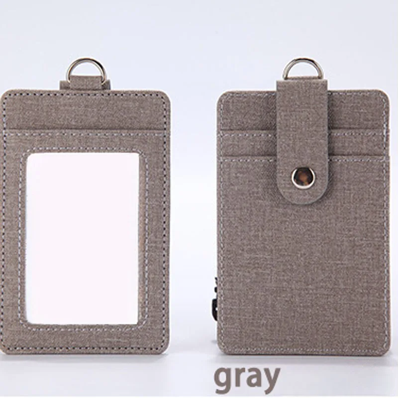 Multifunctional  work permit with lanyard badge holder bus subway meal  ID zipper card holder