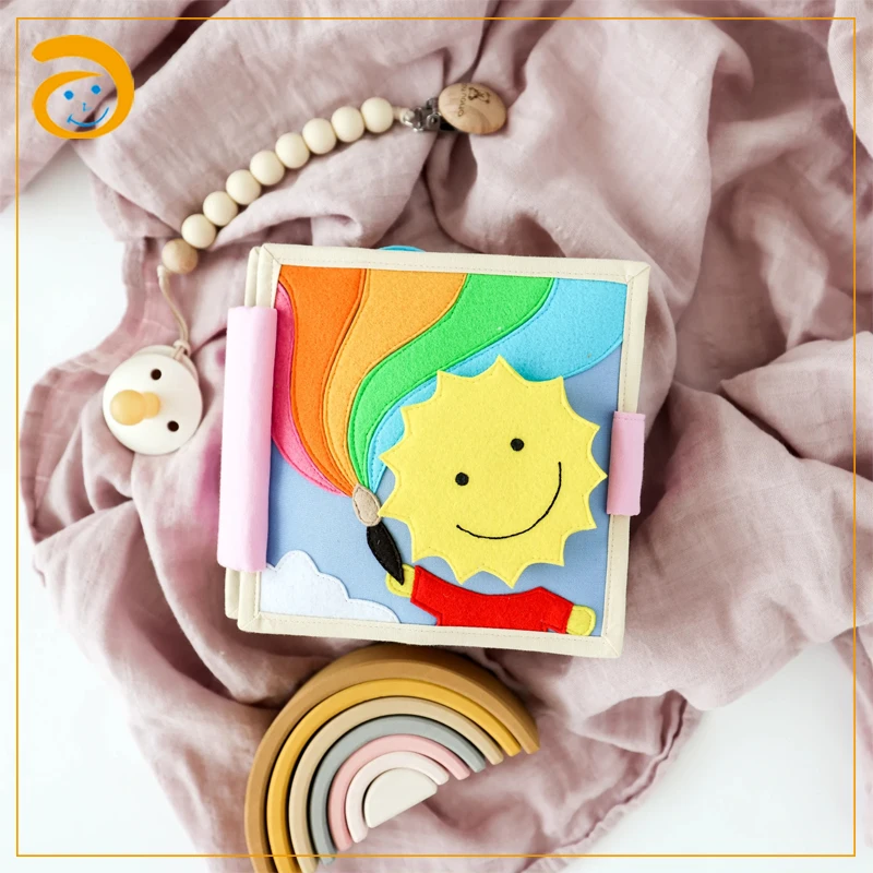 Montessori Soft Felt Educational Baby Travel Toys Quiet Book Activity Early Education Learning Felt Busy Book