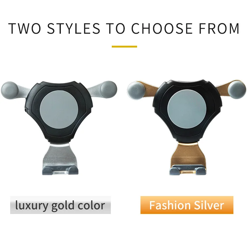 Car universal mobile phone navigation gravity mount for car air vent dashboard rotatable navigation mount accessories