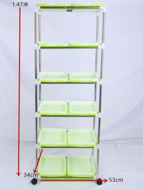 
shelves for Durable Use Seedling Starter basin Hydroponic Microgreens Grow Tray 