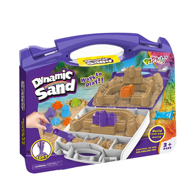 Kids Educational Colorful Magic Safe Non-toxic DIY Creative Toy Play Sand Set