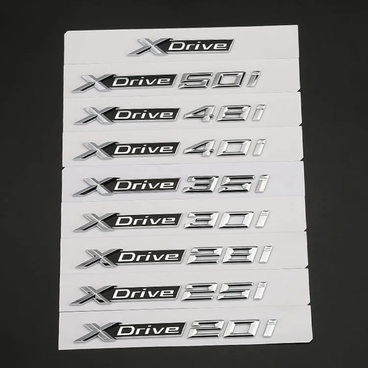 ABS material Four-wheel drive label tailgate rear label side logo For BMW G20 G30 G01 G02 G05 G06 G07 35i 20i 28i 30i 35i 48i