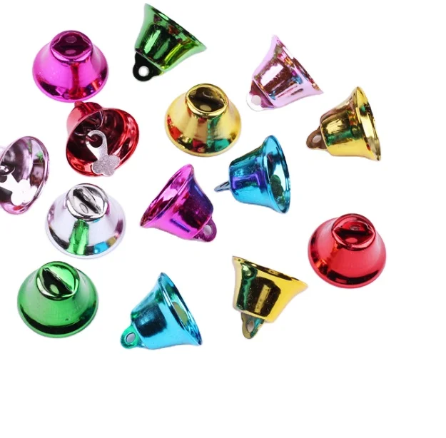 
Manufacturers selling colored metal trumpet bells, Christmas decorations bells can be customized LOGO 