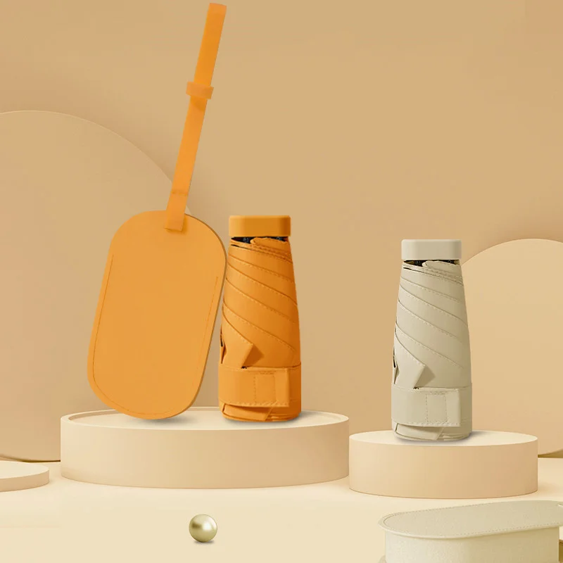 Женский маленький Зонт с 6 складками