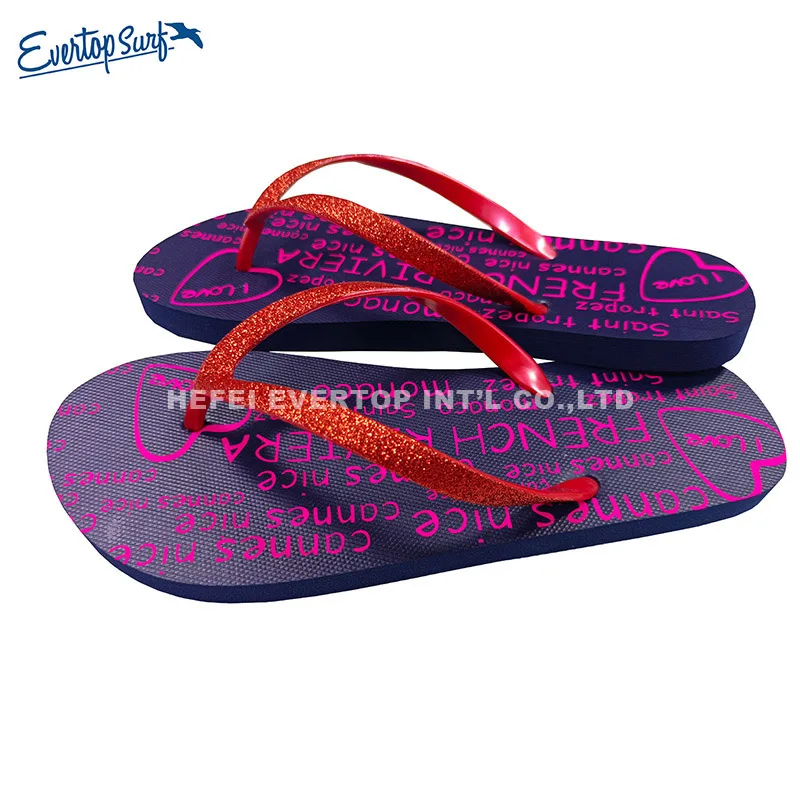 Chinese manufacturer supplier fancy slippers ladies pattern unisex beach flip-flops slippers