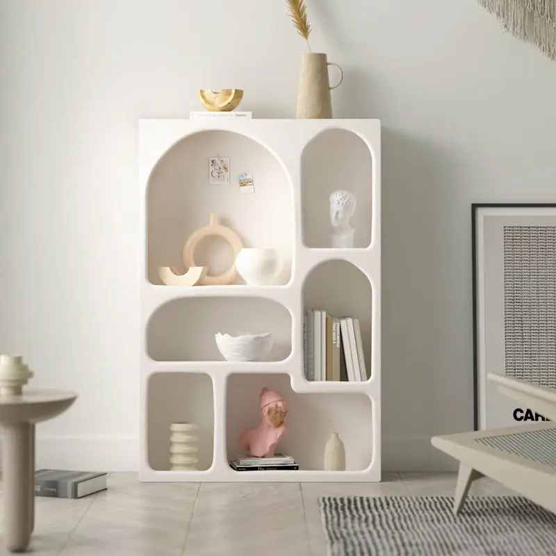 MDF Wood Cabinet Bedroom Corner Floor Storage BookShelf Bedroom White Wood Furniture Living Room Cabinets
