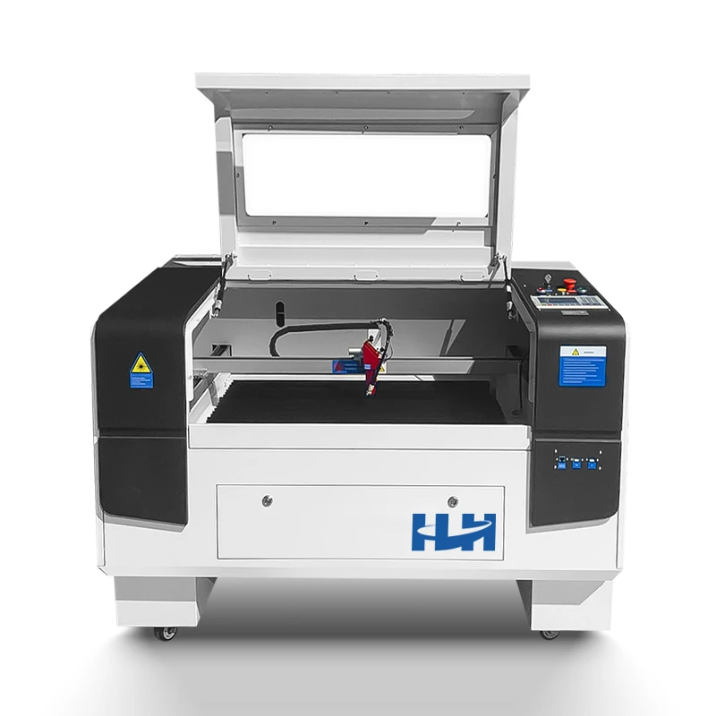 3D Feature Wood Laser Engraving and Cutting Machine for Rubber Crystal Supports AI LAS PLS BMP Formats for Retail Hotels