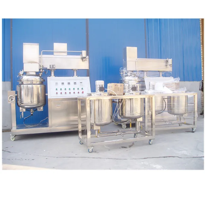 Automatic vacuum homogenizing emulsifier gel emulsifier making machine for chemical machinery equipment