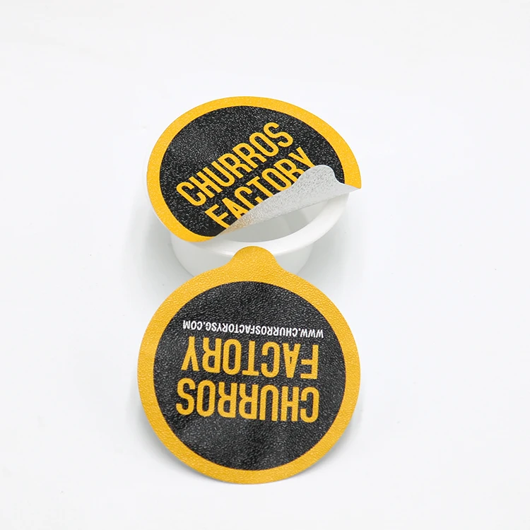 40g Disposable Plastic Garlic Honey Chocolate Sauce Cup container With Custom Printed Logo Aluminum Foil Heat Sealing Lids