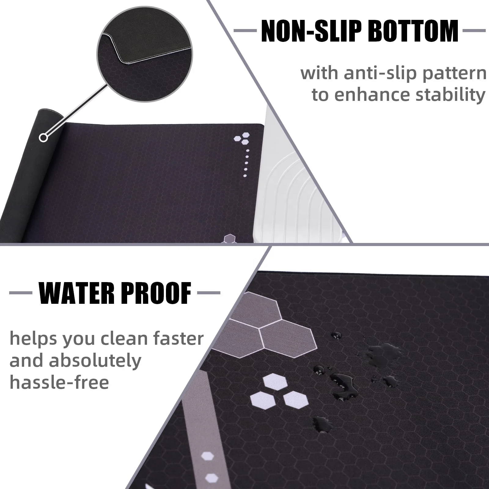 BOOSTEADY Gun Cleaning Mat 36 x 12in, Non-Slip Workbench Pad, Large Surface Gun Mat in Storage Box