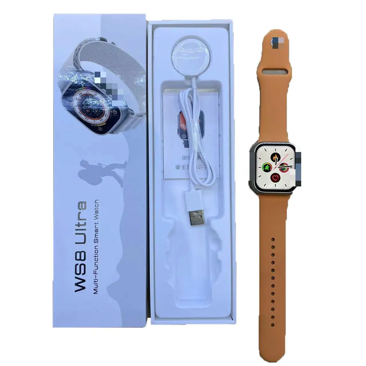 Новое поступление 2022 WS8 Pro Смарт-часы 2,02 большой экран IP67 Hryfine пульсометр Беспроводная зарядка серии 8 Смарт-часы