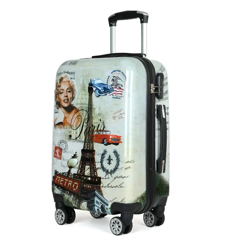 Multifunction Custom Travel Durable ABS Cabin Trolley Case Suitcase Rolling Hard Shell Spinner Carry-ons Luggage Case