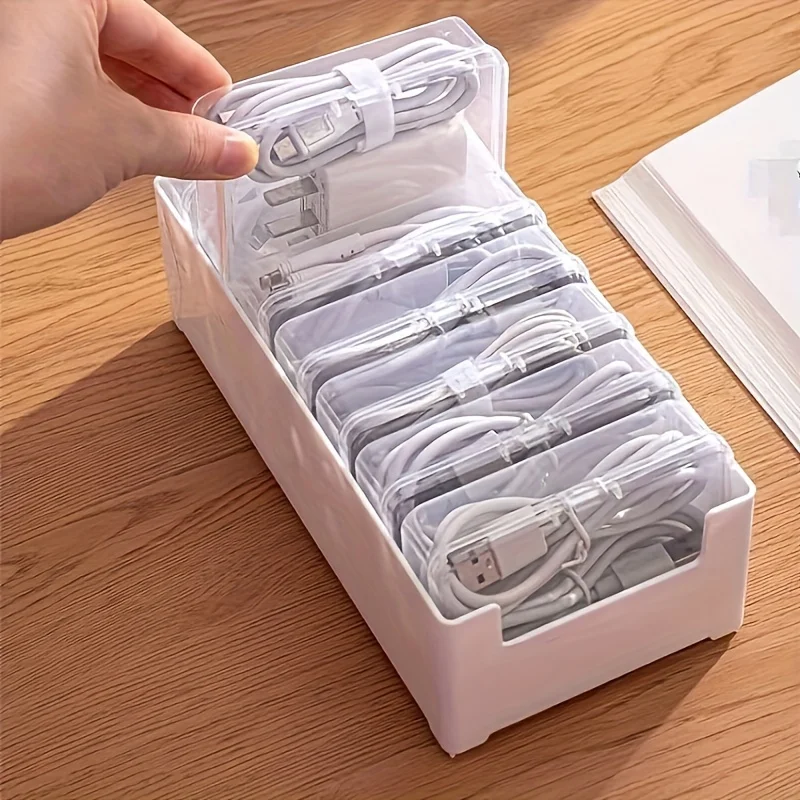 Promotional Factory Outlet Heavy-duty Desktop Charging Cord Organizer Cable Management Box