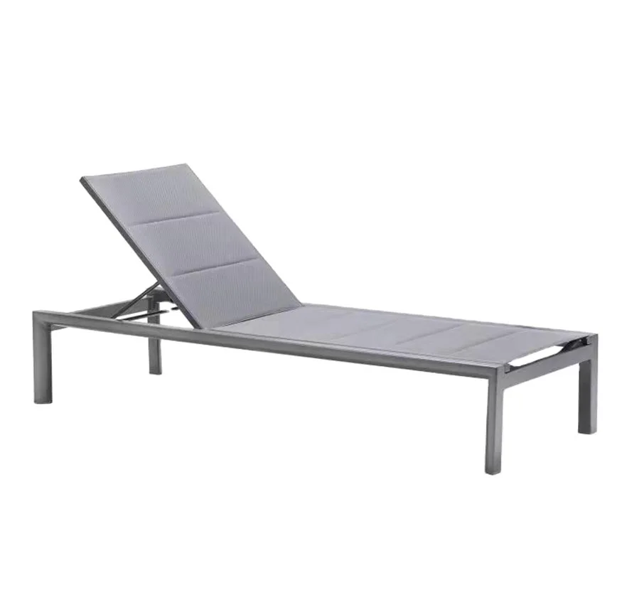 Best Quality Control Adjustable Stackable Garden Patio Beach Sun Lounger For Pool Side