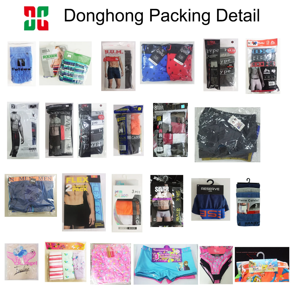 American size wholesale high quality cotton boxers for men