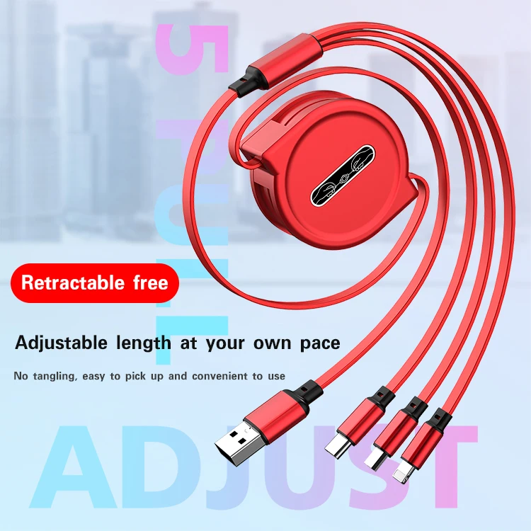 3 в 1, usb-кабель для быстрой зарядки и передачи данных
