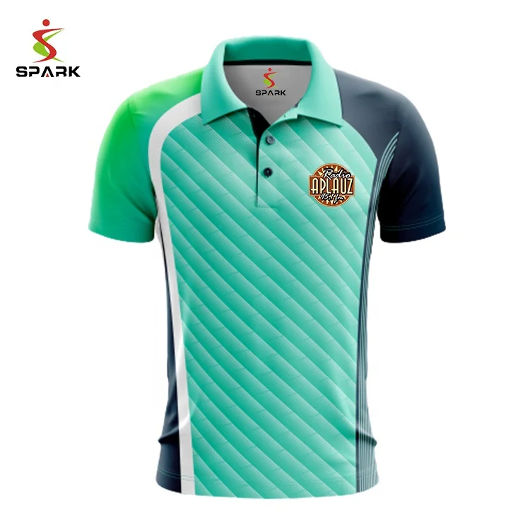 Custom All Over Sublimation Printing Dry Fit 100% Polyester Spandex Polo