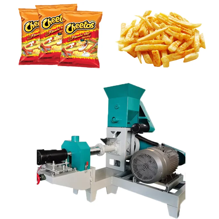 Food Factory Corn Puff Snack Food Machines Corn Extruder Grain Product Making Machines