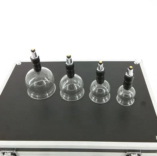 NEW length mouth vacuum glass cupping device hijama cups beauty glass cupping 14 pcs set