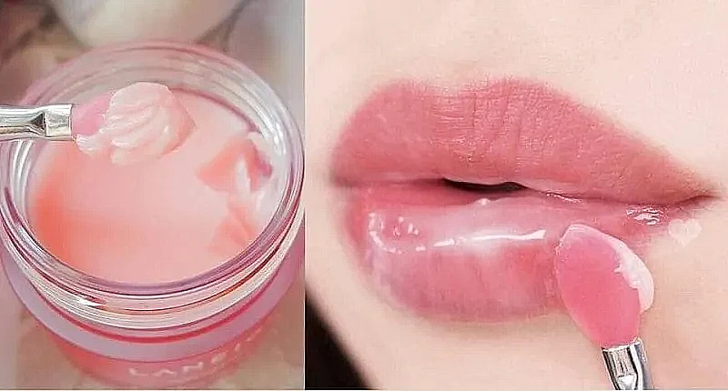 Custom Logo Beauty Makeup Private Label Vegan Organic Natural Moisturizing Overnight Sleep Balm Collagen Lip Mask