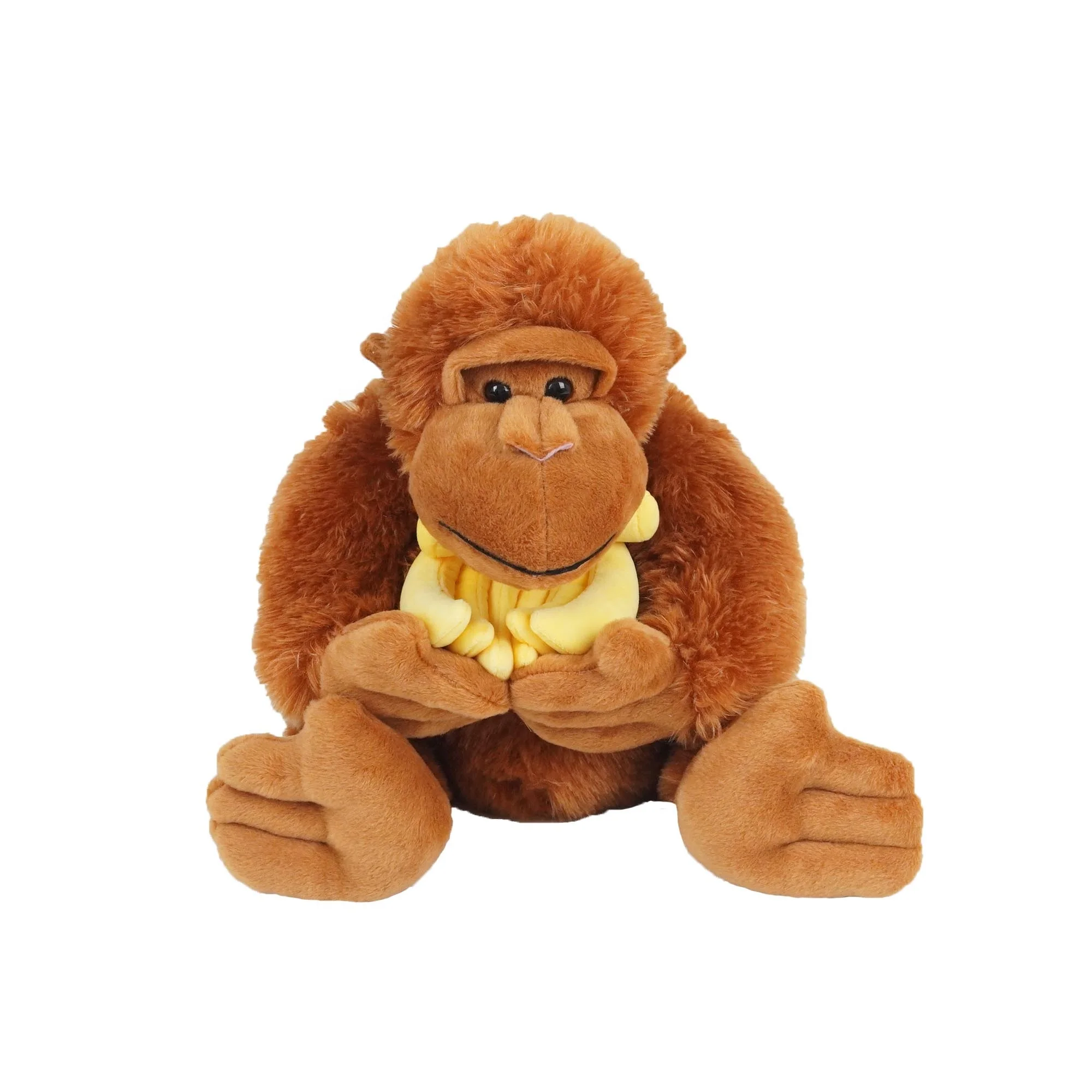 animated soft gift plush gorilla toy custom gorilla stuffed animals plush toy gorilla with banana