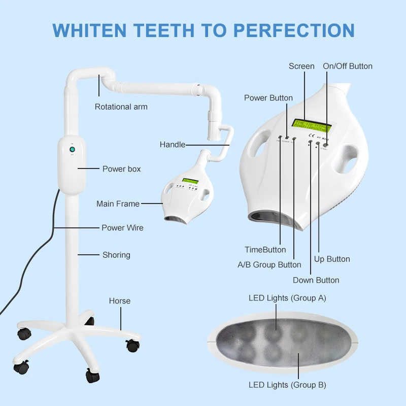Original White Light Tooth Whitening Teeth Whitening Gel Whitener Dental White Tooth Brightening Tooth Bleaching Lamp