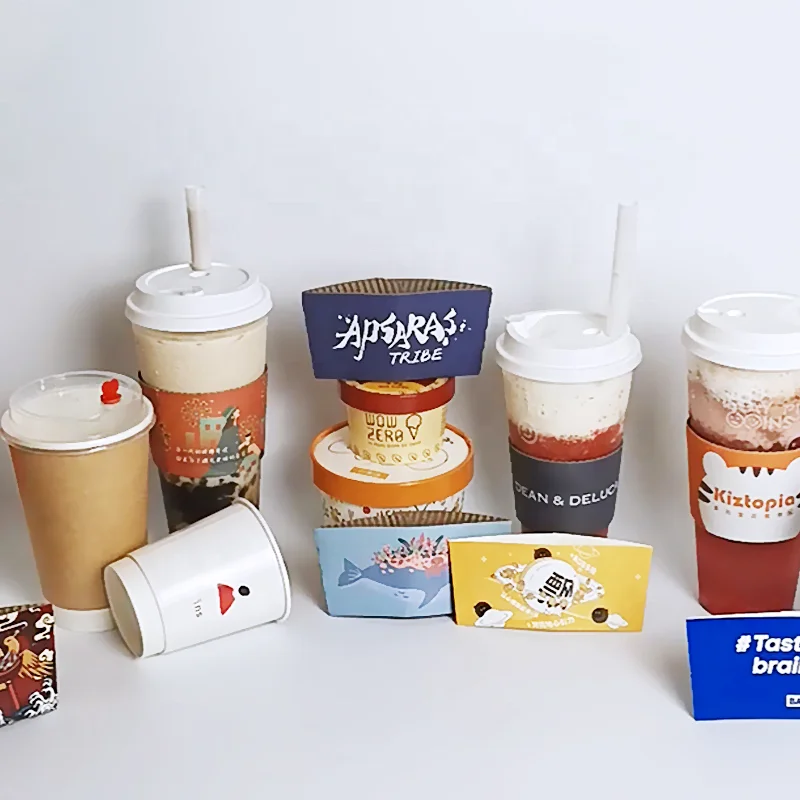 Ice cream packaging cup biodegradable icecream coffee disposable paper cardboard takeaway