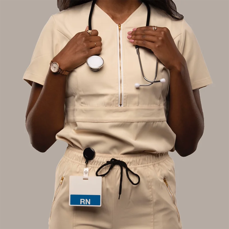 Factory women scrubs uniforms sets polyester spandex plus size jogger fashion nursing medical nurse scrubs uniforms sets nurse