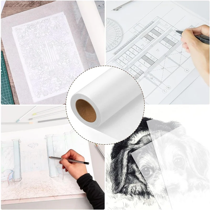 Manufacturers A3/A4/A5 Size 80g-230g White Vellum Paper 80g-230g White Tracing Paper for Drawing Sewing Packaging Wrapping