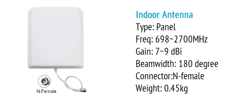 HWATEL GSM DCS WCDMA 2g 3g 4g 900 1800 2100 cellular amplifier full kit 4g booster with dual indoor antenna for 5000 sqf house