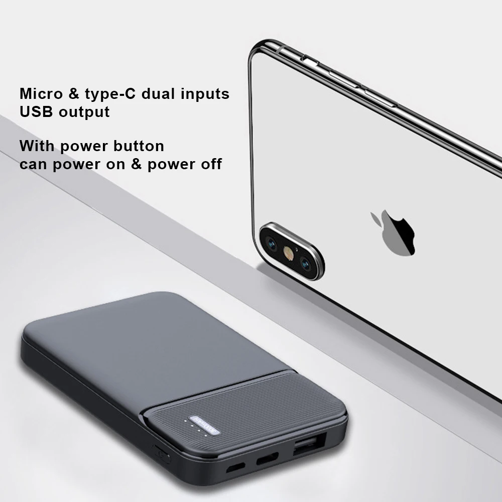 Низкая цена портативный безопасный внешний аккумулятор 5000 мАч для iPhone Xiaomi Huawei Vivo OPPO