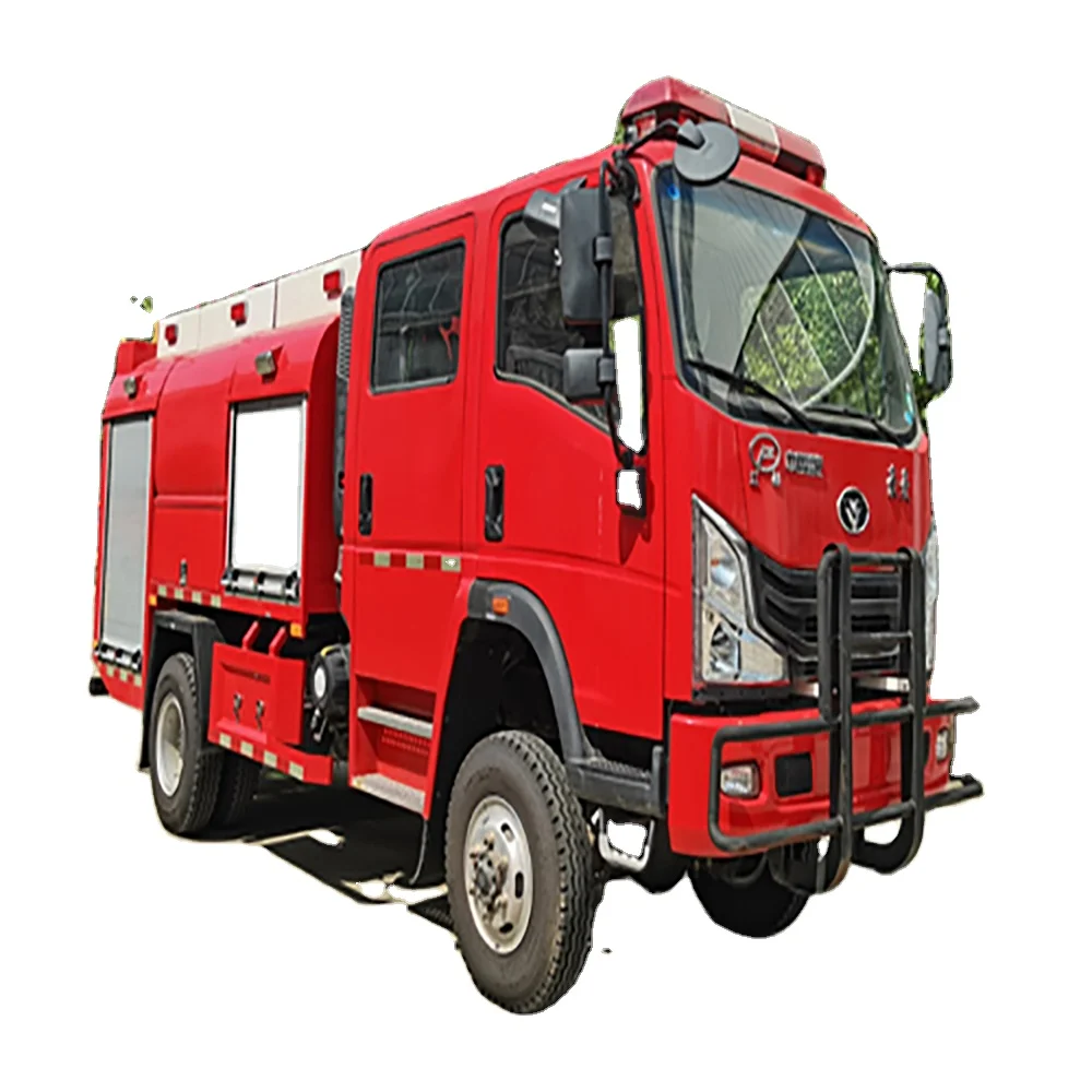 Sinotruk 9 Tons Chassis with 2.4 Cubic Meters Water Tank Fire Truck