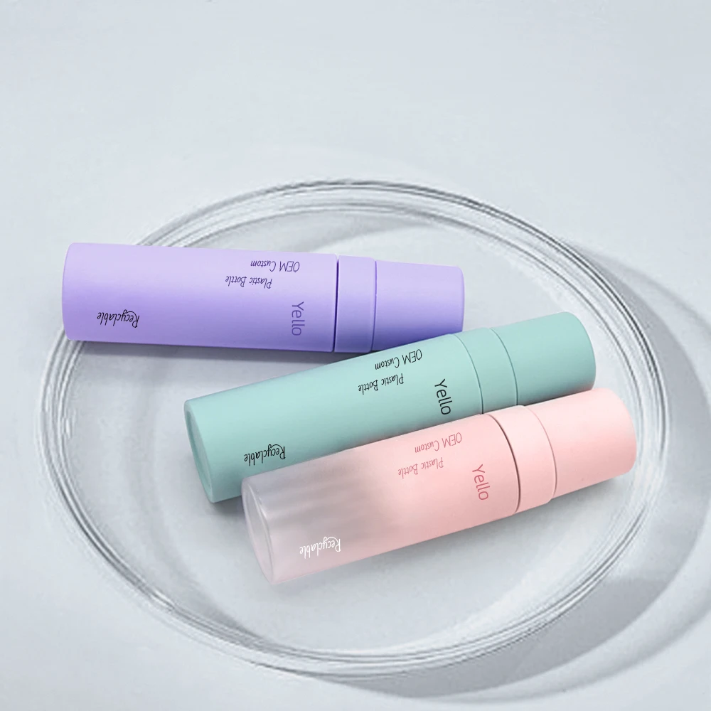 OEM Plastic Round Matte Black Luxury Foam Pump Bottle Cosmetic Packaging Of Facial Cleanser