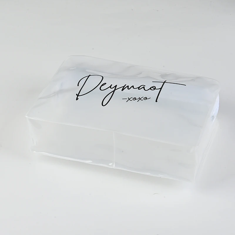 clear PVC cosmetic bag Toiletry  Zipper Travel custom Skincare Travel  Large Capacity Portable Cosmetic Bag