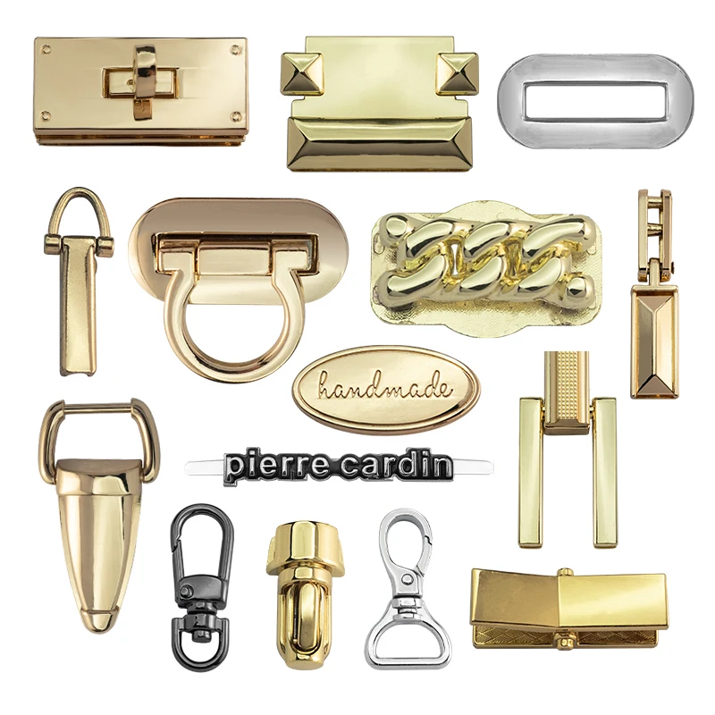 custom zinc alloy turn twist lock metal accessories decoration metal bag lock for handbag