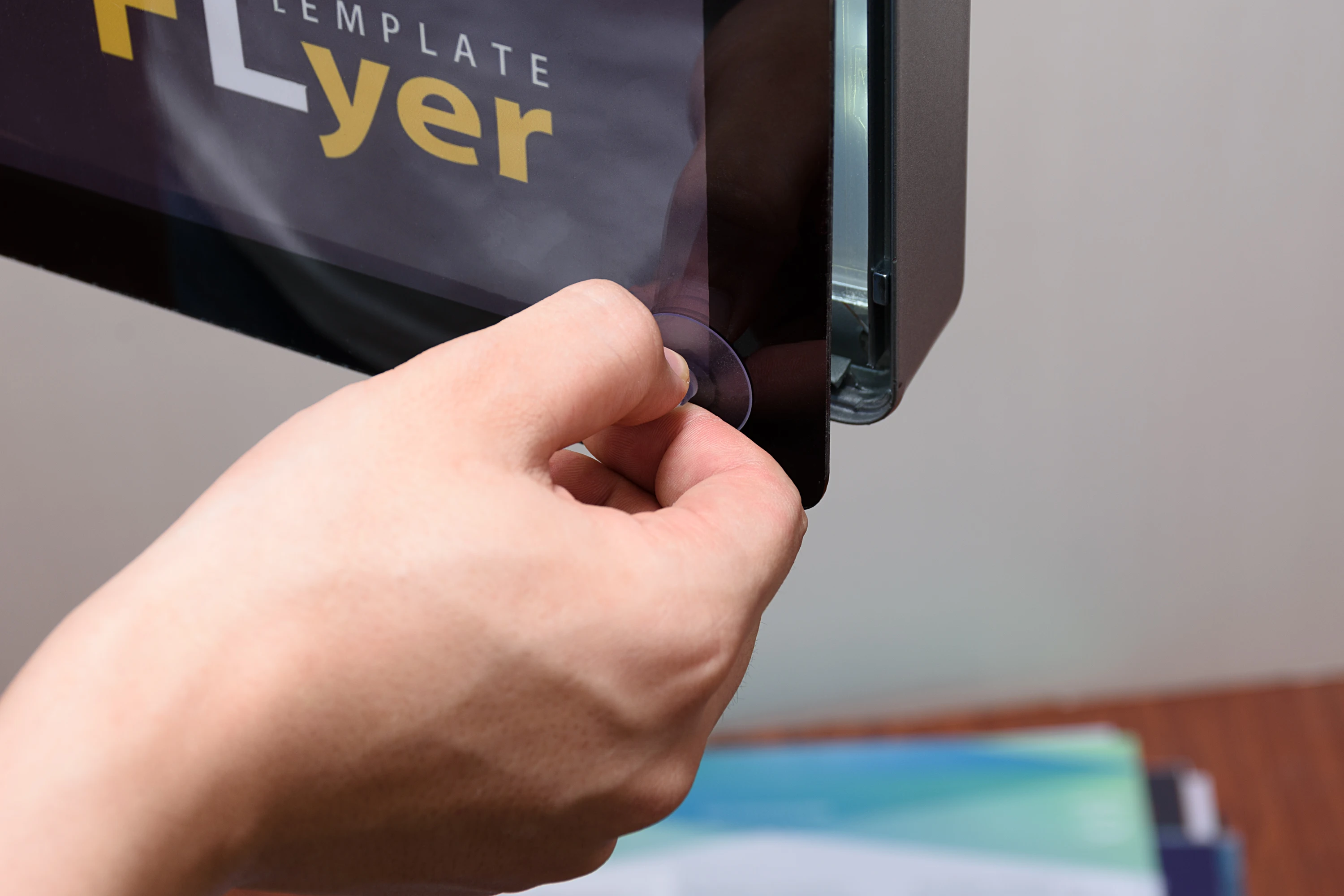 slim panel light led shop light display window advertising