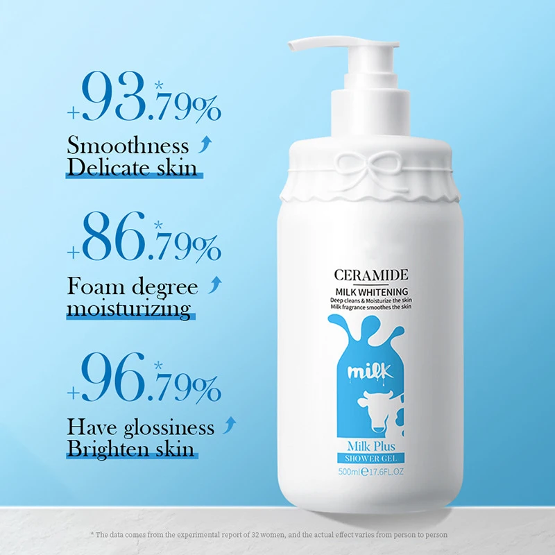 High Quality White Care Bleaching Lightening Best Milk Skin Whitening Body Wash Shower Gel For Black Skin