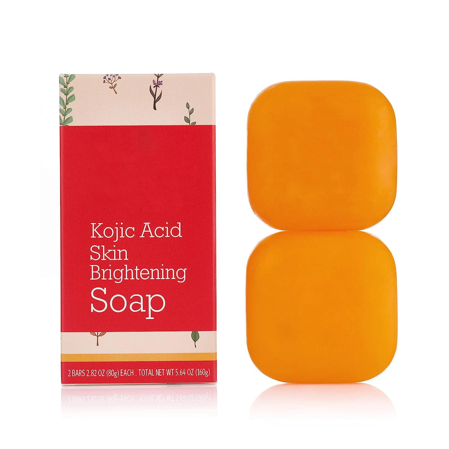 Private Label Pure Kojic Acid Skin Whitening Soap With Hyaluronic Acid, Vitamin C Coconut Oil For Face&Body